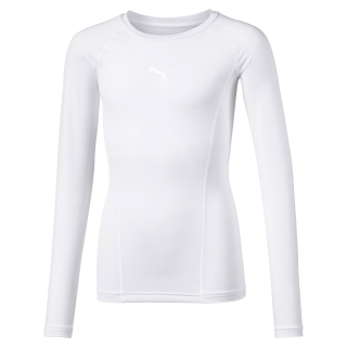LIGA Baselayer Tee LS Junior Puma White