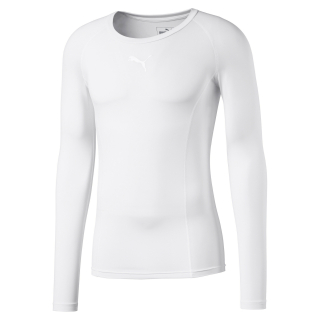 LIGA Baselayer Tee LS Puma White