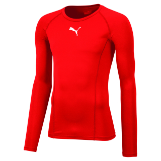 LIGA Baselayer Tee LS Puma Red