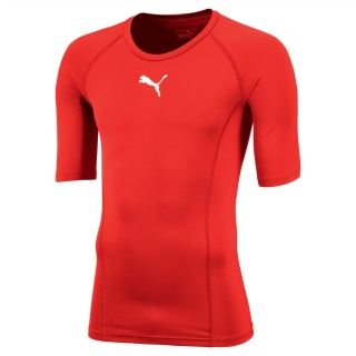 LIGA Baselayer Tee SS Jr Puma Red