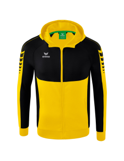 Six Wings Trainingsjacke mit Kapuze gelb/schwarz