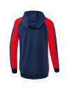 Six Wings Training Jacket with hood new navy/red