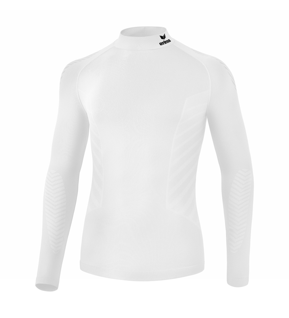 White Turtleneck Long Sleeve Oversize Blouse 18044 main image 0