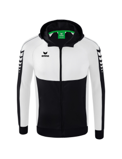 Six Wings Trainingsjacke mit Kapuze schwarz/weiß XL