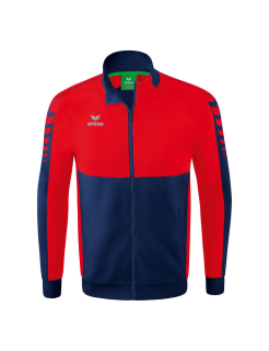 Six Wings Worker Jacket new navy/red XL
