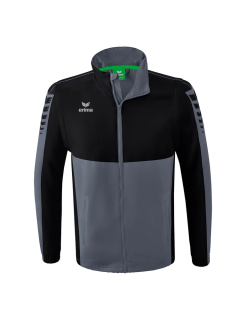Six Wings Jacke mit abnehmbaren Ärmeln slate grey/schwarz S