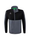 Six Wings Jacke mit abnehmbaren Ärmeln slate grey/schwarz 4XL