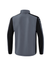 Six Wings Jacke mit abnehmbaren Ärmeln slate grey/schwarz 4XL