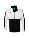 Six Wings Jacke mit abnehmbaren Ärmeln schwarz/weiß 4XL