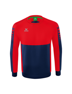 SIX WINGS Sweatshirt new navy/red M