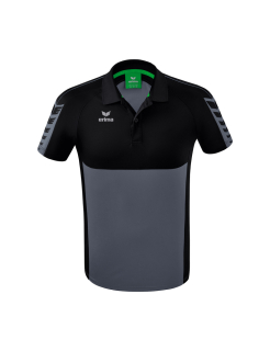 Six Wings Poloshirt slate grey/schwarz XL