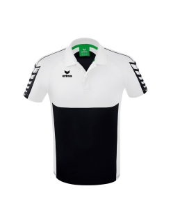 Six Wings Poloshirt schwarz/weiß L