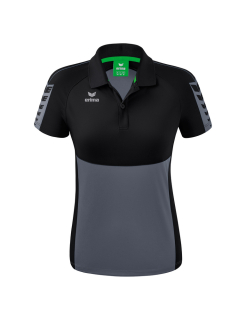 Six Wings Poloshirt slate grey/schwarz 34