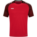 T-Shirt Performance rot/schwarz 116