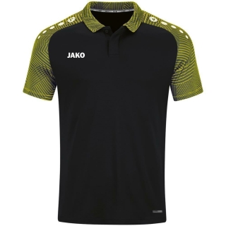 Polo Performance schwarz/soft yellow M