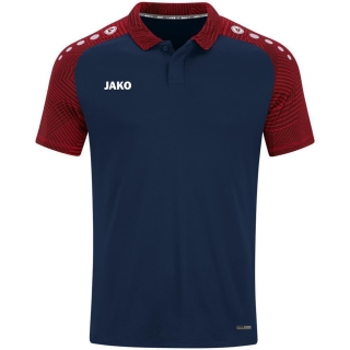 Polo Performance marine/rot M