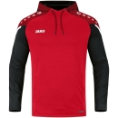 Kapuzensweat Performance rot/schwarz 40