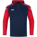 Hooded sweater Performance seablue/red S