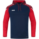 Hooded sweater Performance seablue/red XXL