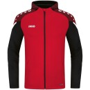 Hooded jacket Performance red/black 42