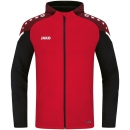 Hooded jacket Performance red/black M