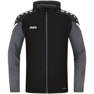 Hooded jacket Performance black/anthra light 140