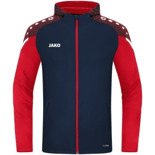 Hooded jacket Performance seablue/red 40