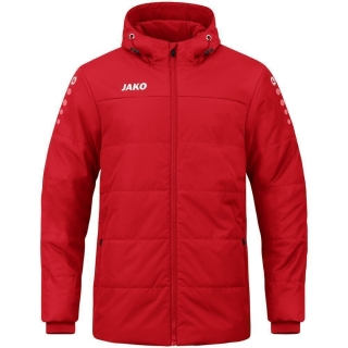 Coachjacke Team mit Kapuze rot L