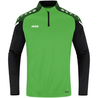 Zip top Performance soft green/black L