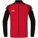 Polyesterjacke Performance rot/schwarz L