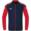Polyester jacket Performance seablue/red L