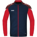 Polyester jacket Performance seablue/red M