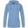Kapuzenjacke Organic  eisblau 4XL