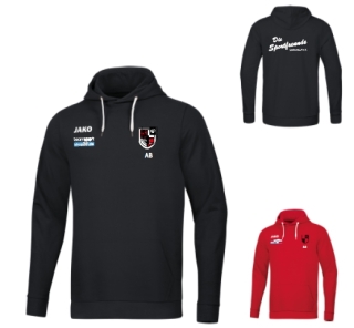 Cotton Hoody L red