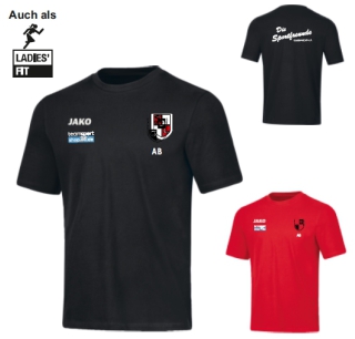 Baumwoll-T-Shirt XL schwarz