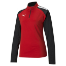 teamLIGA 1/4 Zip Top W Puma Red-Puma Black