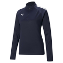 teamLIGA 1/4 Zip Top W Peacoat-Puma White