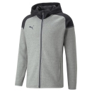 teamCUP Casuals Hooded Jkt Medium Gray Heather