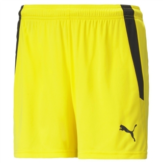 teamLIGA Shorts W Cyber Yellow-Puma Black