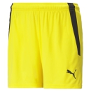 teamLIGA Shorts W Cyber Yellow-Puma Black