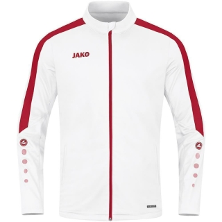 Polyester jacket Power white/red L