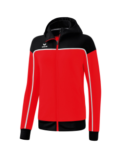 CHANGE by erima Training Jacket with hood red/black/white