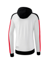 CHANGE by erima Training Jacket with hood white/black/red