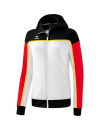 CHANGE by erima Trainingsjacke mit Kapuze weiß/schwarz/rot