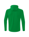 LIGA STAR Training Jacket with hood emerald/white