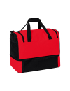 SIX WINGS Sporttasche mit Bodenfach rot/schwarz