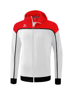 CHANGE by erima Trainingsjacke mit Kapuze weiß/rot/schwarz XXL