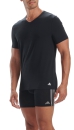 V-Neck T-Shirt (2er Pack) schwarz