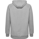 HMLGO COTTON LOGO HOODIE GREY MELANGE