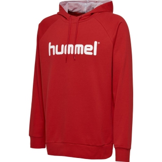 HMLGO COTTON LOGO HOODIE TRUE RED